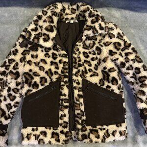 Jonathan Simkhai Leopard Coat Size XS